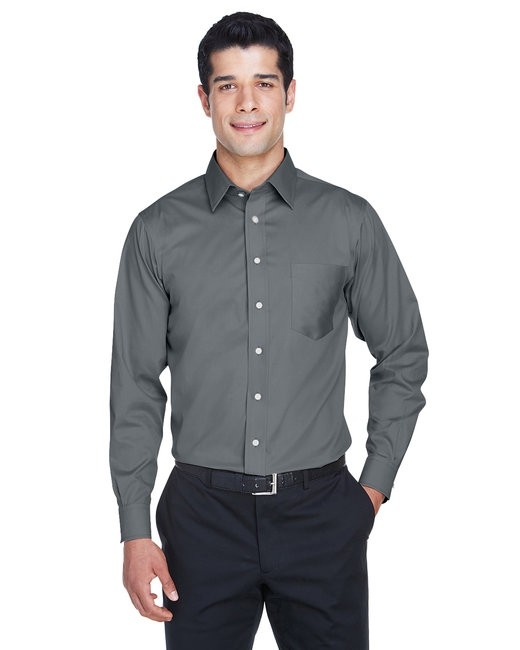 Devon and Jones Men's Tall DG530T Crown Woven Collection Solid Stretch Twill