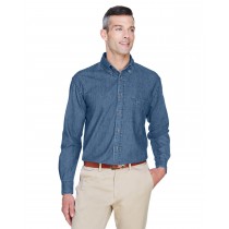 Harriton Men's M550 6.5 oz. Long-Sleeve Denim Shirt